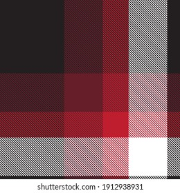 Red Ombre Plaid textured seamless pattern suitable for fashion textiles and graphics