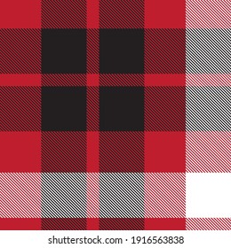 Red Ombre Plaid textured seamless pattern suitable for fashion textiles and graphics