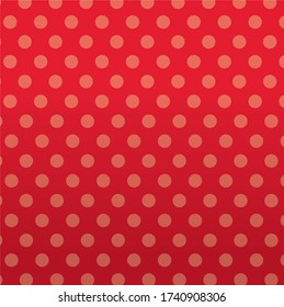 Red ombre polka dot abstract pattern background. Use as a background for easter, Christmas, holidays