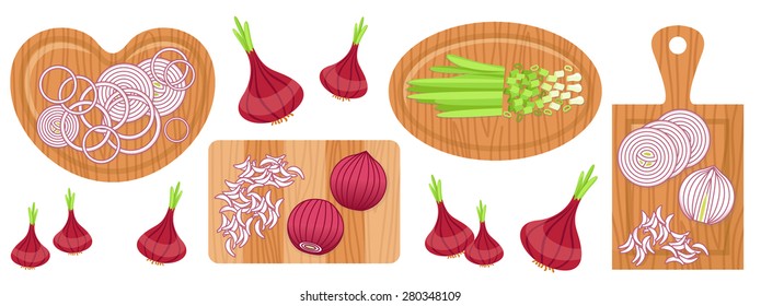 red onion, entire, halved and sliced