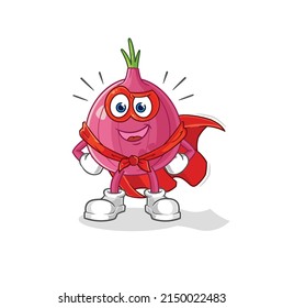the red onion heroes vector. cartoon character