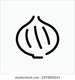 icono de la cebolla roja, icono aislado en fondo claro, perfecto para sitio web, blog, logotipo, diseño gráfico, medios sociales, interfaz de usuario, aplicación móvil