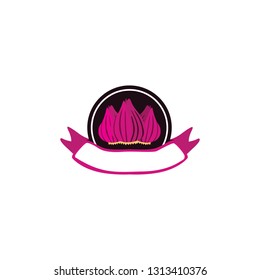 Red Onion icon vector image