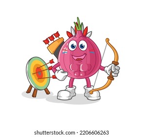the red onion native american tribe. cartoon mascot vector