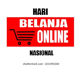 red online shopping day commemoration background