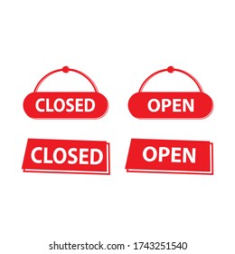 red open and close marks, for icons or symbols