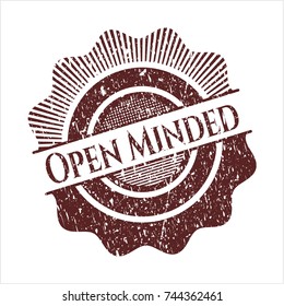 Red Open Minded rubber seal