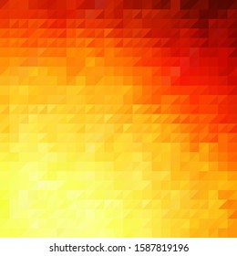 red and orang color triangular background. abstract illustration. polygonal style. presentation template

