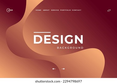 Red Orange 3D Background Modern Wave curve abstract presentation, adorned with abstract decoration, halftone gradients, and 3D vector illustration, is an ideal choice for a landing page website.