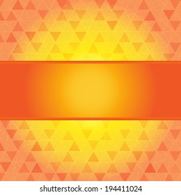 Red and orange abstract background with frame 