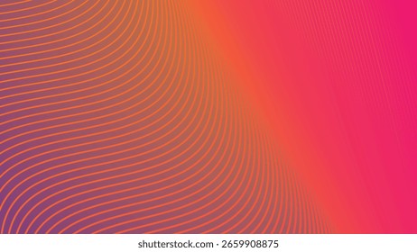 Red Orange Abstract Background with Stripes Line for Vibrant Modern Design, UI, and Digital Backdrops