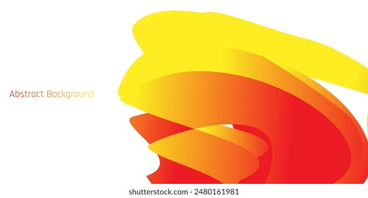 red and orange abstract elements on a white background