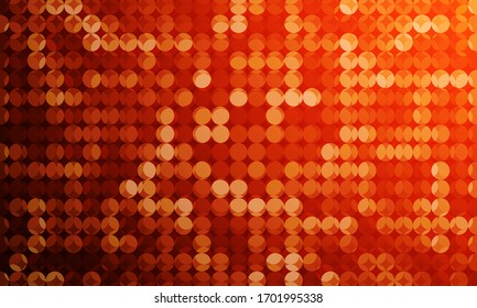 Red orange abstract geometric background. Modern banner design. Blurred circles cover. Gradient circular shapes. Light yellow colorful circles backdrop. Shiny geometrical dots pattern