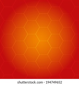 Red and orange abstract mosaic background 