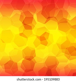 Red and orange abstract mosaic background 