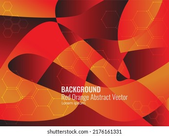 red orange abstract vector background