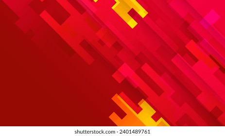 Red orange background. Abstract background geometry shine and layer element vector for presentation design. Suit for business, corporate, institution, party, festive, seminar, and talks.