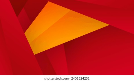 Red orange background. Abstract background geometry shine and layer element vector for presentation design. Suit for business, corporate, institution, party, festive, seminar, and talks.
