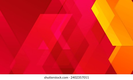 Red orange background. Abstract background geometry shine and layer element vector for presentation design. Suit for business, corporate, institution, party, festive, seminar, and talks.