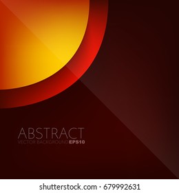 Red and orange background curve line element overlap layer with space for design , vector