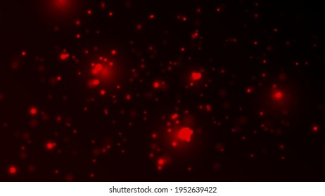 Red and Orange Bokeh Lights Background. Beautiful Abstract Background. Vector illustration