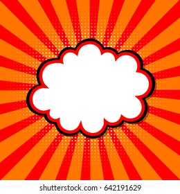 red orange burst background