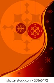 Red and Orange Christmas background