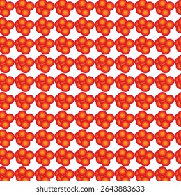 red and orange circle pattern design