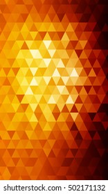 red, orange color polygon background. Triangle geometrical pattern. Vector illustration. Geometric design for business, brochure, flyer, presentation, wallpaper.