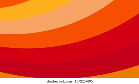 Red and Orange Curved Stripes Background Illustration