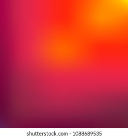 Red, orange, dark yellow - glowing colours - flat blurred gradient mesh background