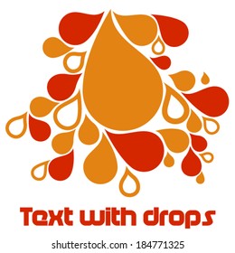 Red and orange drops
