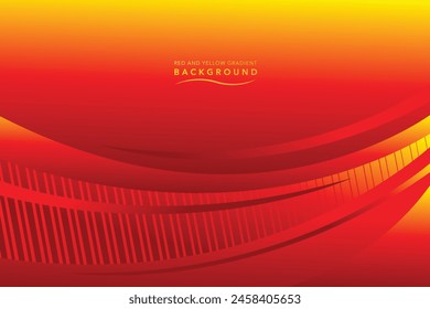 red and orange gradient background wavy and flow shadow design