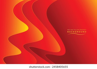 red and orange gradient background wavy and flow shadow design
