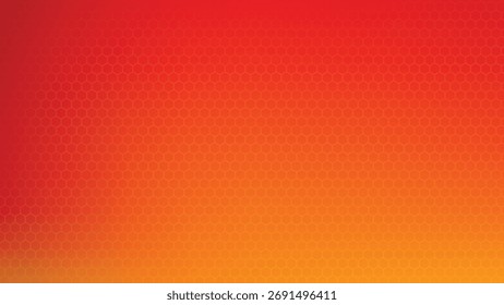 Red orange gradient hexagon pattern abstract yellow