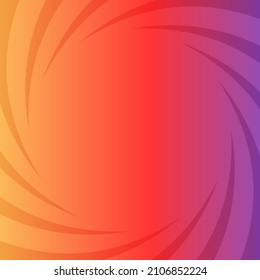 Red orange gradient Sunburst Pattern Background. Ray. radials. Summer Banner. Vector illustration, event background, music, online shop