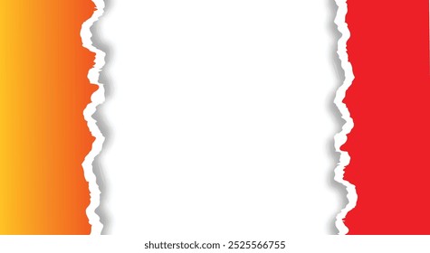 Fondo de papel rojo y naranja