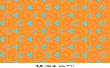 red, orange, pink, blue round pattern textile, wallpaper seamless pattern work