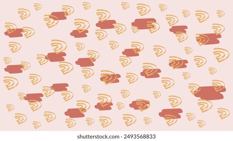 Red orange and pink vector organic awesome background of colorful confetti