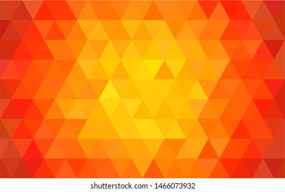 Red orange polygonal mosaic background. Used for presentation, information, technology, website, poster, business, work.