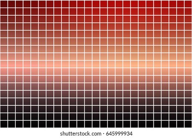 Red orange purple abstract vector square tiles over white mosaic background