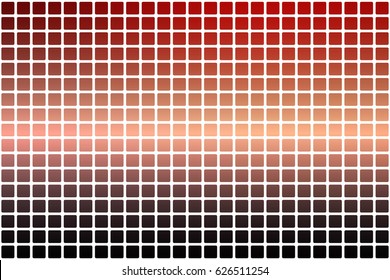 Red orange purple vector abstract mosaic background with rounded corners square tiles over white