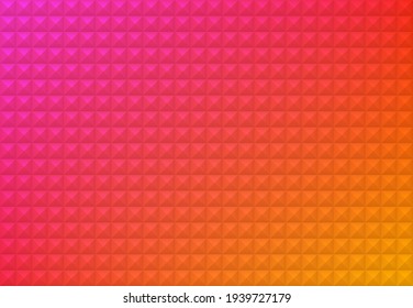 Red and orange squares background. Mosaic tiles pattern. Vector illustration.