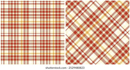 Patrón de tartán rojo anaranjado sin costuras. Patrón de damas dulces para la impresión de camisas, ropa, vestidos, manteles, mantas, ropa de cama, papel, edredones, tela y otros Productos textiles.