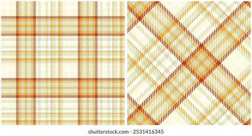 Red Orange Tartan Pattern Seamless. Sweet Checker Pattern for Shirt Printing,clothes, Dresses, Tablecloths, Blankets, Bedding, Paper,quilt,fabric and Other Textile Products.