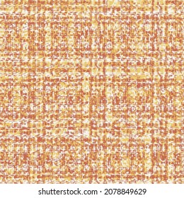 Red with orange textured background based on textile texture Abstract brushed textured checked motif. seamless pattern.