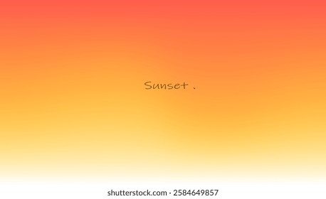Red, Orange and Yellow gradient , Sunset background in vector eps 10.