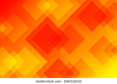 Red orange yellow squares abstract background. Vector illustration.