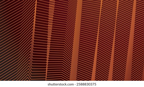 Red orange zig zag stripes lines abstract background for backdrop or presentation