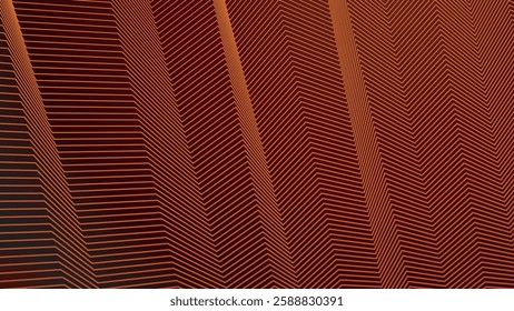 Red orange zig zag stripes lines abstract background for backdrop or presentation